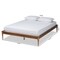 Baxton Studio Tallis Traditional Walnut Brown Finished Wood Queen Size Bed Frame 194-11514-ZORO - alternate 5